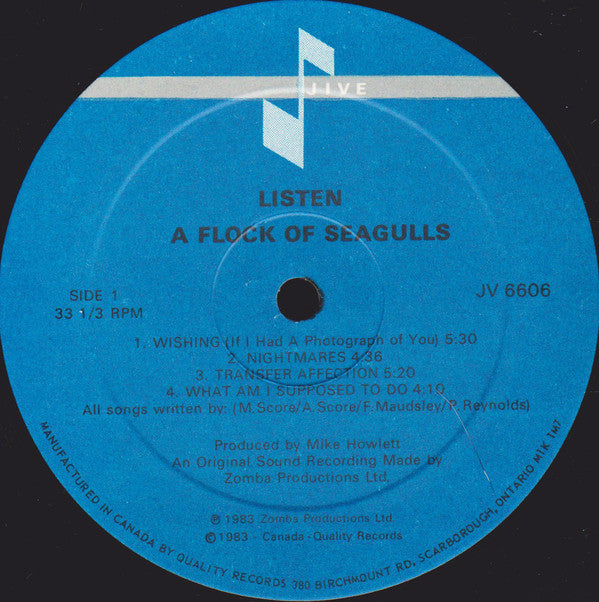 A Flock Of Seagulls : Listen (LP, Album)