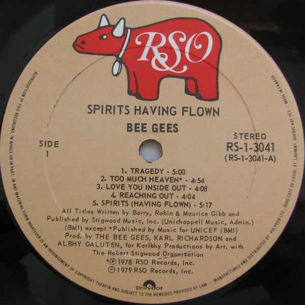 Bee Gees : Spirits Having Flown (LP, Album)