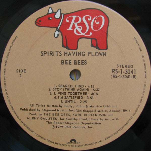 Bee Gees : Spirits Having Flown (LP, Album)