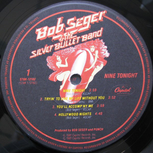 Bob Seger & The Silver Bullet Band* : Nine Tonight (2xLP, Album, Gat)