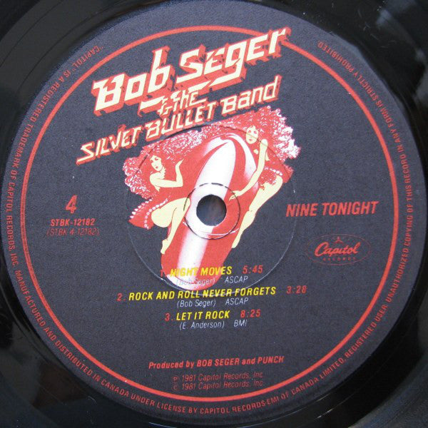 Bob Seger & The Silver Bullet Band* : Nine Tonight (2xLP, Album, Gat)