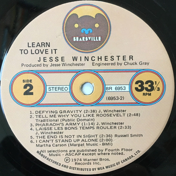 Jesse Winchester : Learn To Love It (LP, Album)