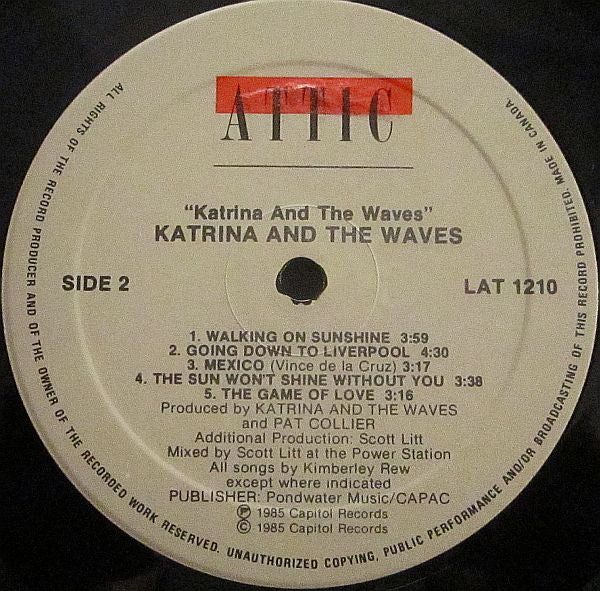 Katrina And The Waves : Katrina And The Waves (LP, Album)