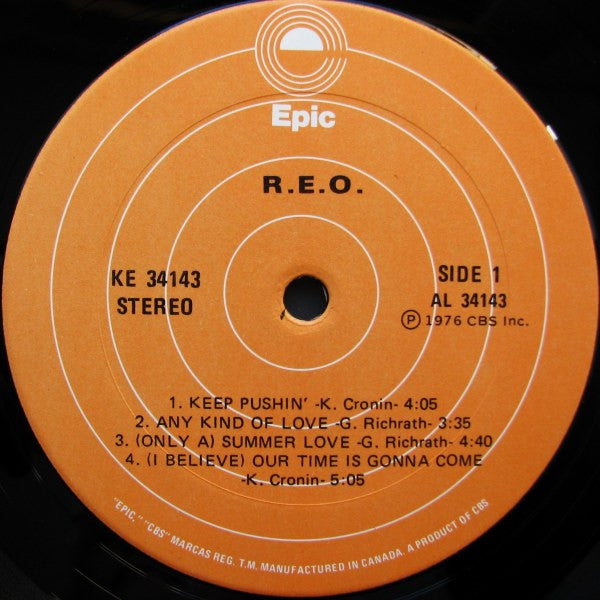 REO Speedwagon : R.E.O. (LP, Album)