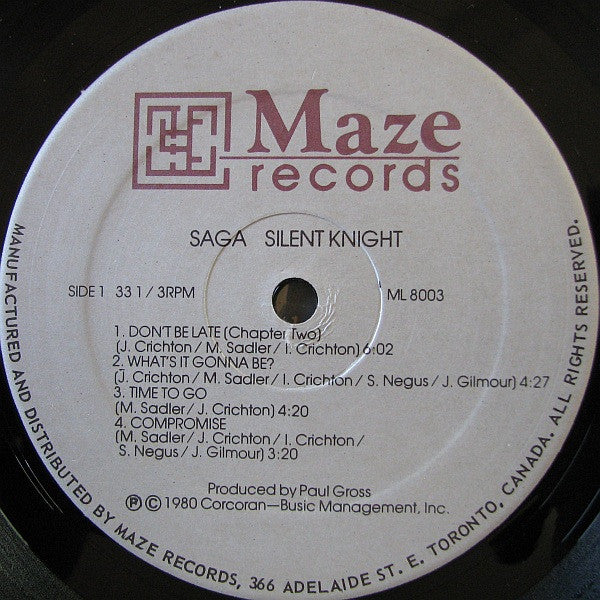 Saga (3) : Silent Knight (LP, Album)