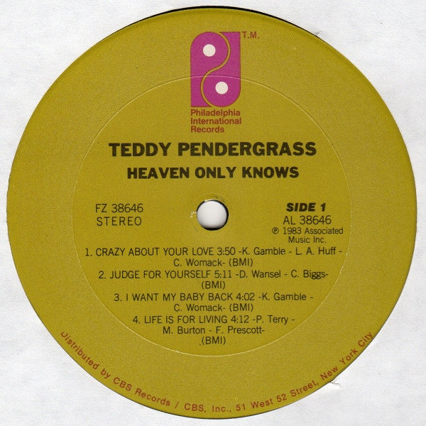 Teddy Pendergrass : Heaven Only Knows (LP, Album)