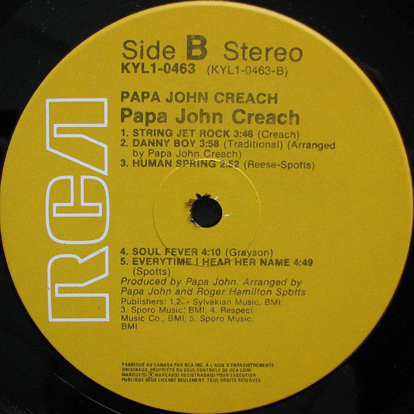 Papa John Creach : Papa John Creach (LP, Album, RE)