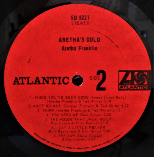 Aretha Franklin : Aretha's Gold (LP, Album, Comp)