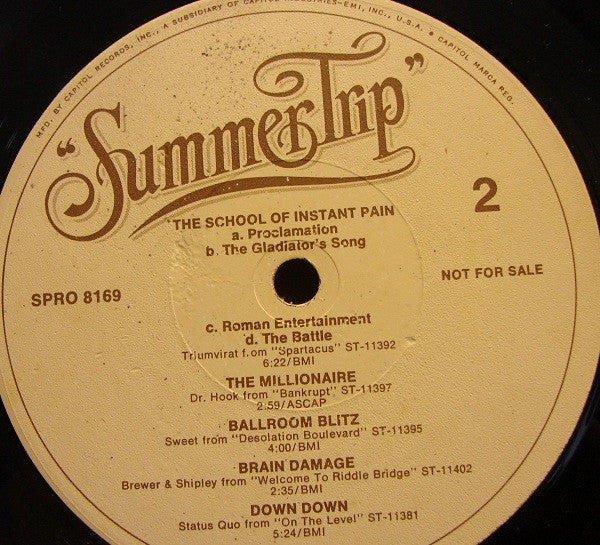 Various : Summer Trip (LP, Comp, Promo)