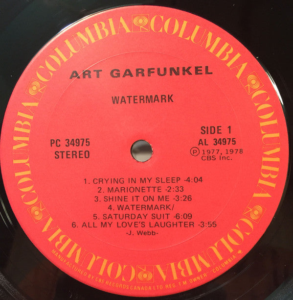 Art Garfunkel : Watermark (LP, Album)