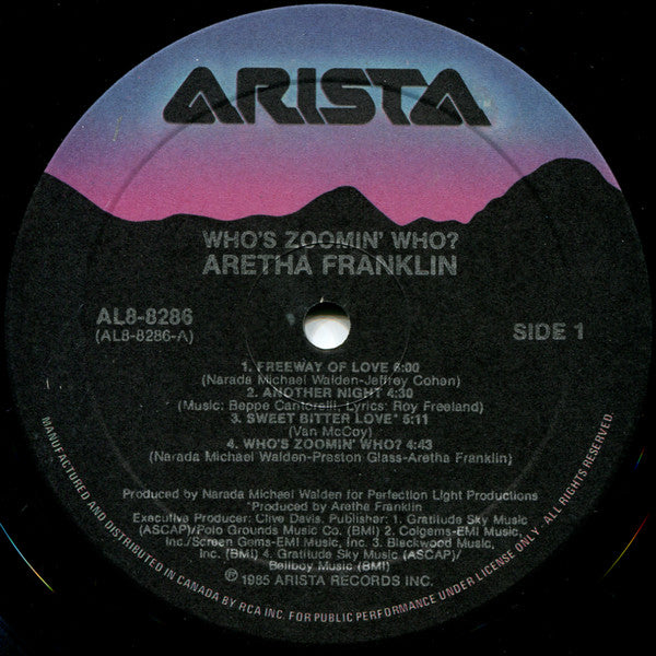 Aretha Franklin : Who's Zoomin' Who? (LP, Album)