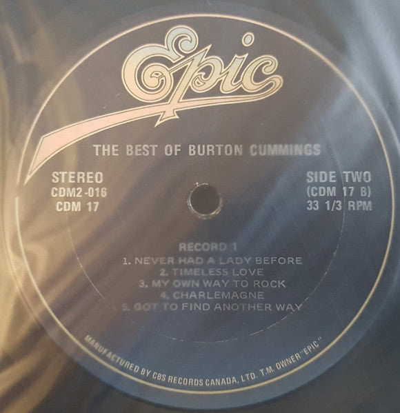 Burton Cummings : The Best Of Burton Cummings (2xLP, Comp, RE)