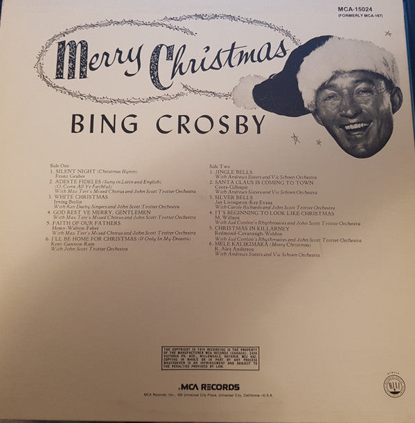 Bing Crosby : Merry Christmas (LP, Album, RE)