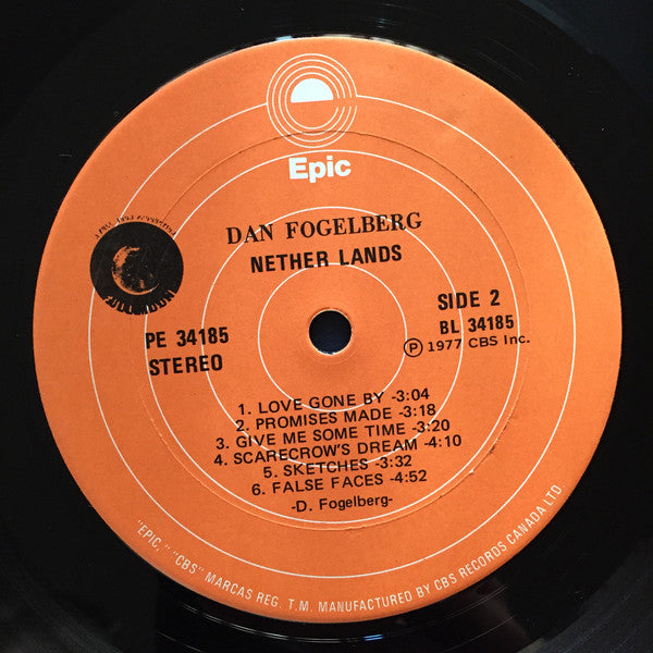 Dan Fogelberg : Nether Lands (LP, Album, Gat)