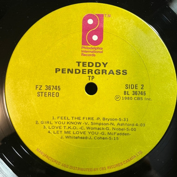 Teddy Pendergrass : TP (LP, Album)