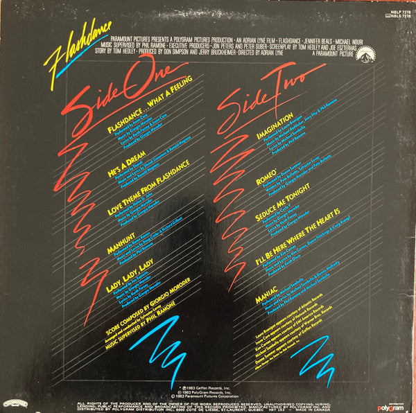 Various : Flashdance (Original Soundtrack From The Motion Picture) (LP, Album)