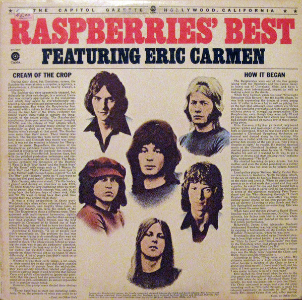 Raspberries : Raspberries' Best - Featuring Eric Carmen (LP, Comp, Win)