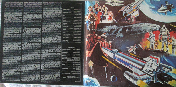 Various : The Saga Of Battlestar Galactica Featuring The Original Cast (LP, Album, Gat)
