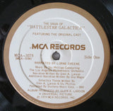 Various : The Saga Of Battlestar Galactica Featuring The Original Cast (LP, Album, Gat)