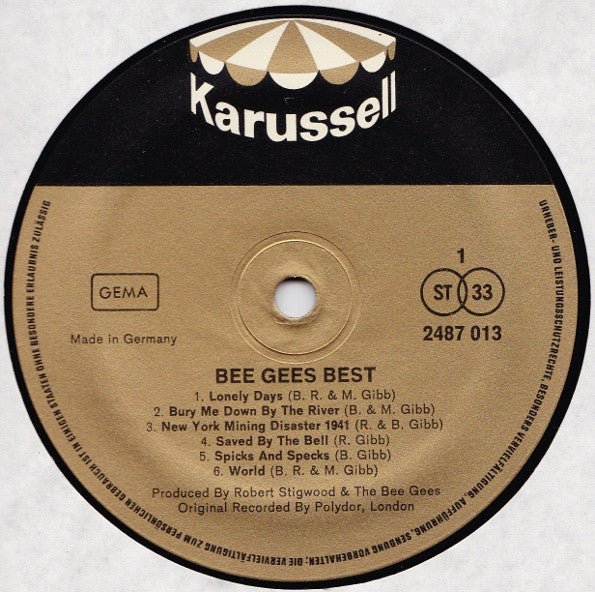 Bee Gees : Best (2xLP, Comp, Mono, Gat)