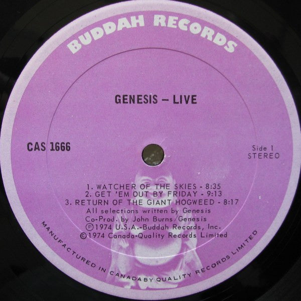 Genesis : Live (LP, Album)