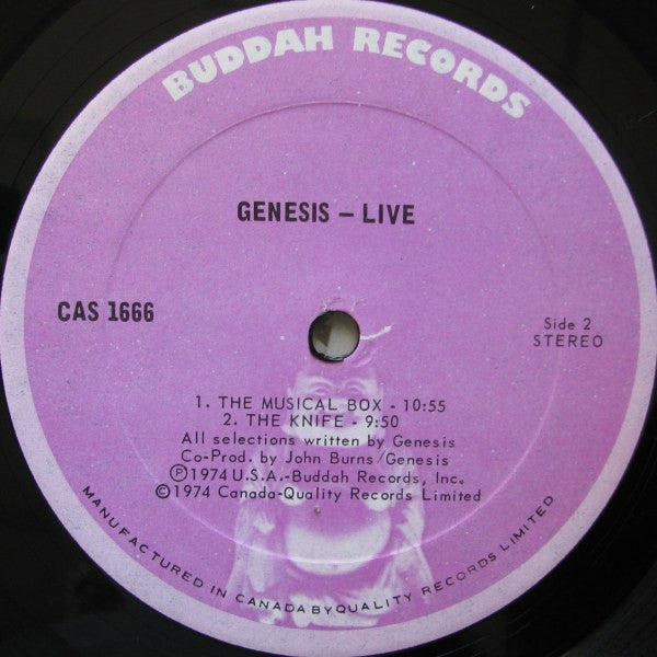 Genesis : Live (LP, Album)