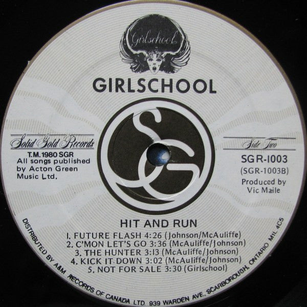 Girlschool : Hit And Run (LP, Album)