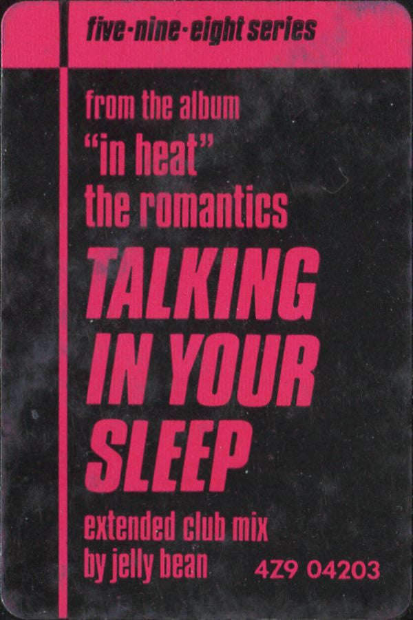 The Romantics : Talking In Your Sleep (12", Single)