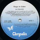 Ultravox : Rage In Eden (LP, Album)
