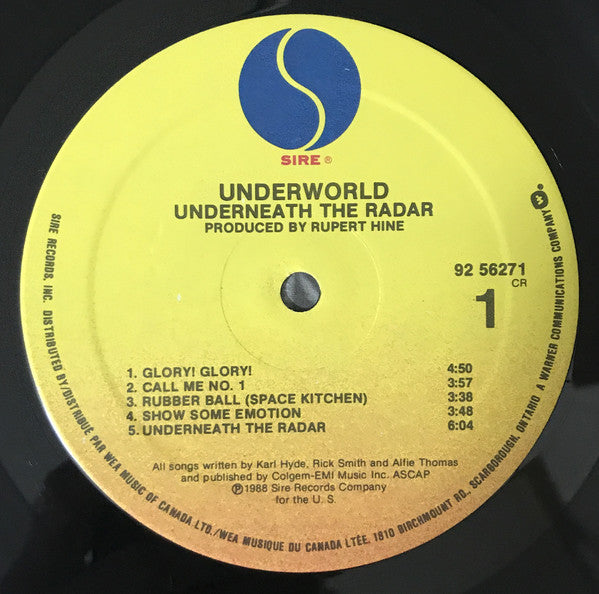 Underworld : Underneath The Radar (LP, Album)