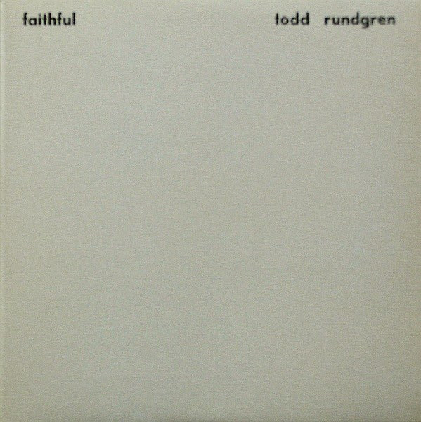 Todd Rundgren : Faithful (LP, Album)