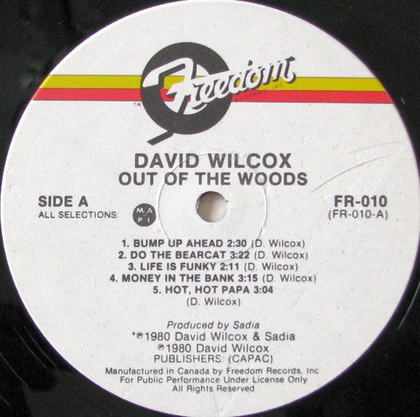 David Wilcox (2) : Out Of The Woods (LP, Album)
