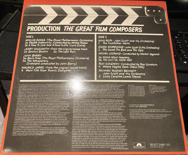 Various : The Great Film Composers (LP, Comp)