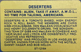 Deserters : Deserters (LP, Album)