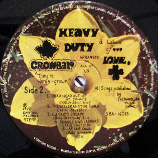 Crowbar (3) : Heavy Duty (LP, Album)