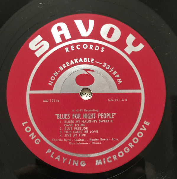 Charlie Byrd : Blues For Night People (LP, Album, Mono)