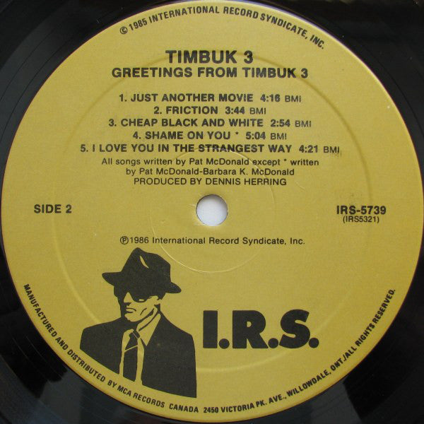 Timbuk 3 : Greetings From Timbuk 3 (LP, Album)