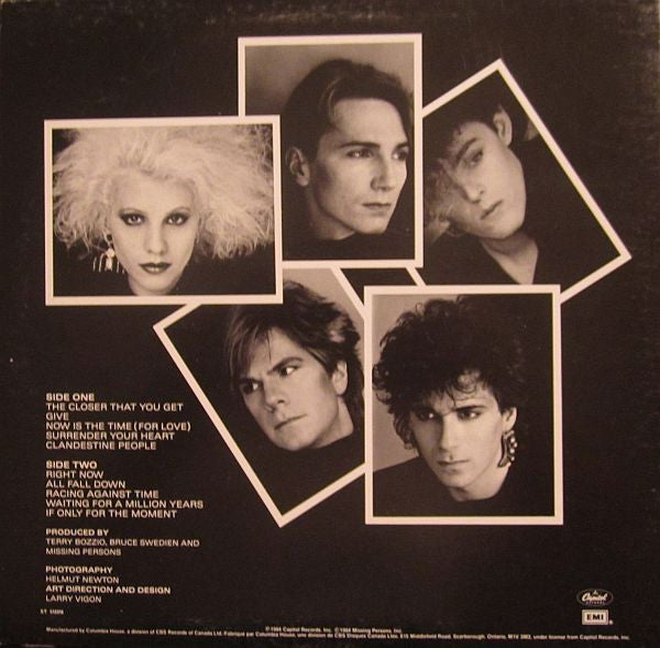 Missing Persons : Rhyme & Reason (LP, Album, Club)