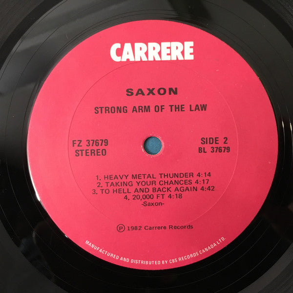 Saxon : Strong Arm Of The Law (LP, Album, RE)