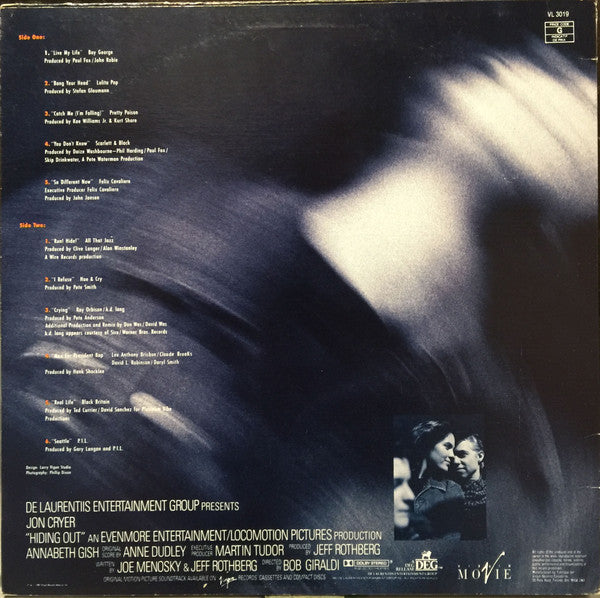 Various : Hiding Out - Original Motion Picture Soundtrack (LP, Comp)