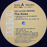 The Kinks : Celluloid Heroes - The Kinks' Greatest (LP, Comp, RE)