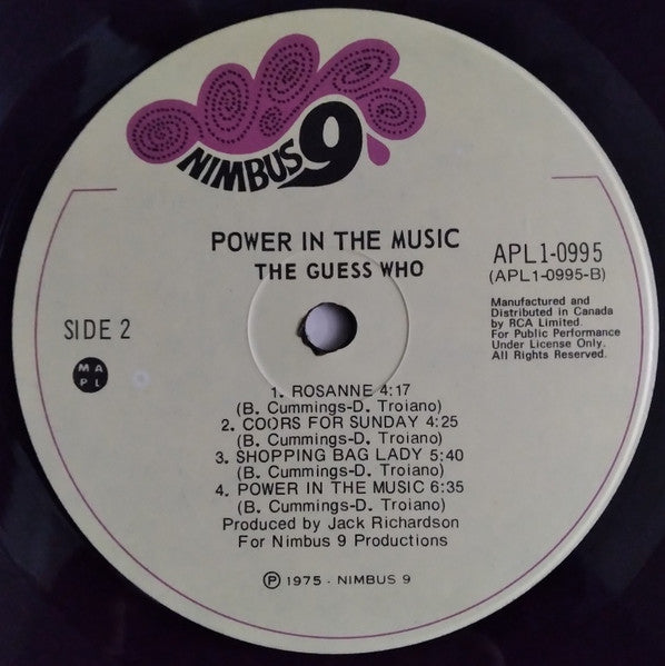 The Guess Who : Power In The Music (LP, Album)