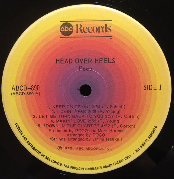 Poco (3) : Head Over Heels (LP, Album)