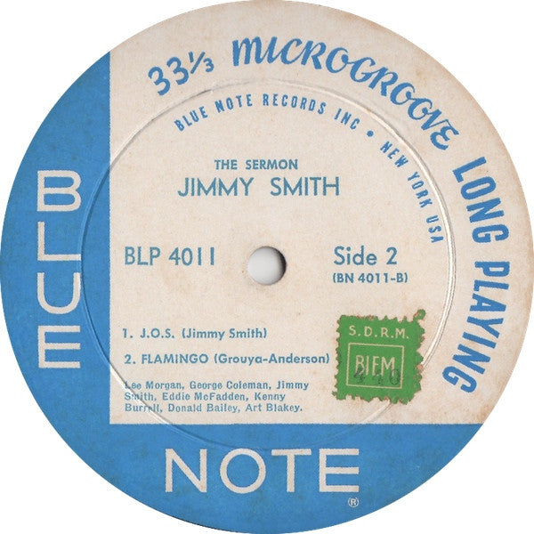 Jimmy Smith : The Sermon! (LP, Album, Mono, RP, NY )