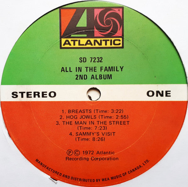 "All In The Family" Cast : 2nd Album (LP, Album)