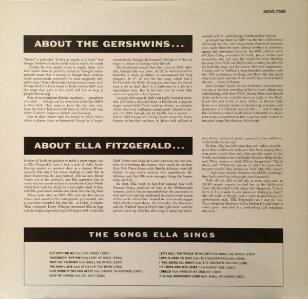 Ella Fitzgerald : Ella Fitzgerald Sings The Gershwin Song Book Vol. 1 (LP)