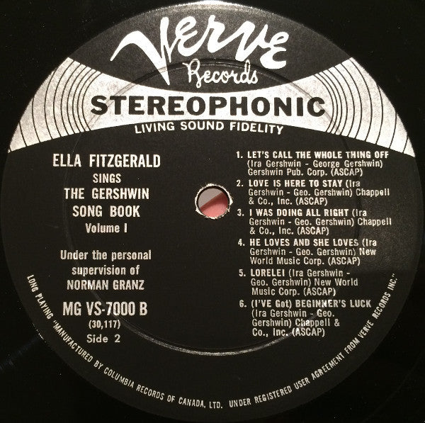 Ella Fitzgerald : Ella Fitzgerald Sings The Gershwin Song Book Vol. 1 (LP)
