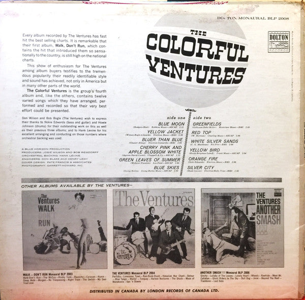 The Ventures : The Colorful Ventures (LP, Album, Mono)
