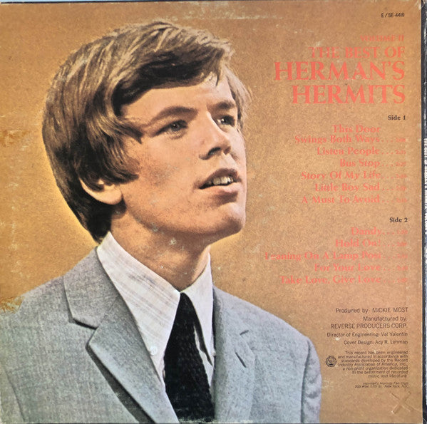 Herman's Hermits : Volume 2: The Best Of Herman's Hermits (LP, Comp, Mono)