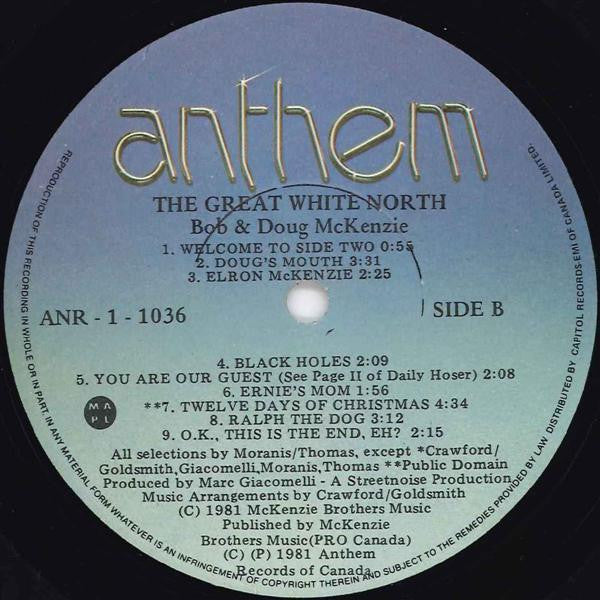 Bob & Doug McKenzie : Great White North (LP, Album)
